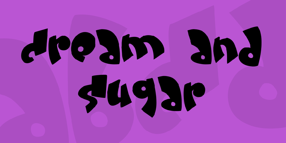 Cream and sugar font