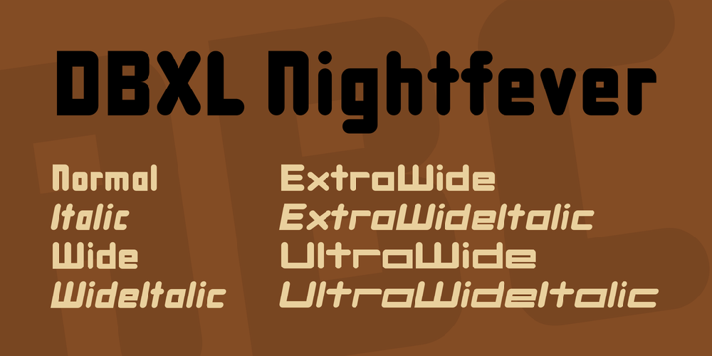 DBXLNightfever font