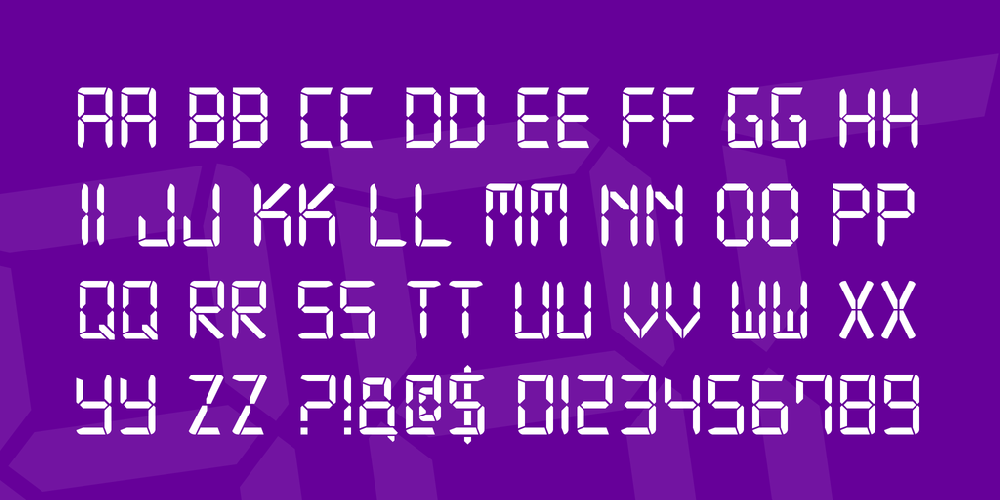 Digital-7 font