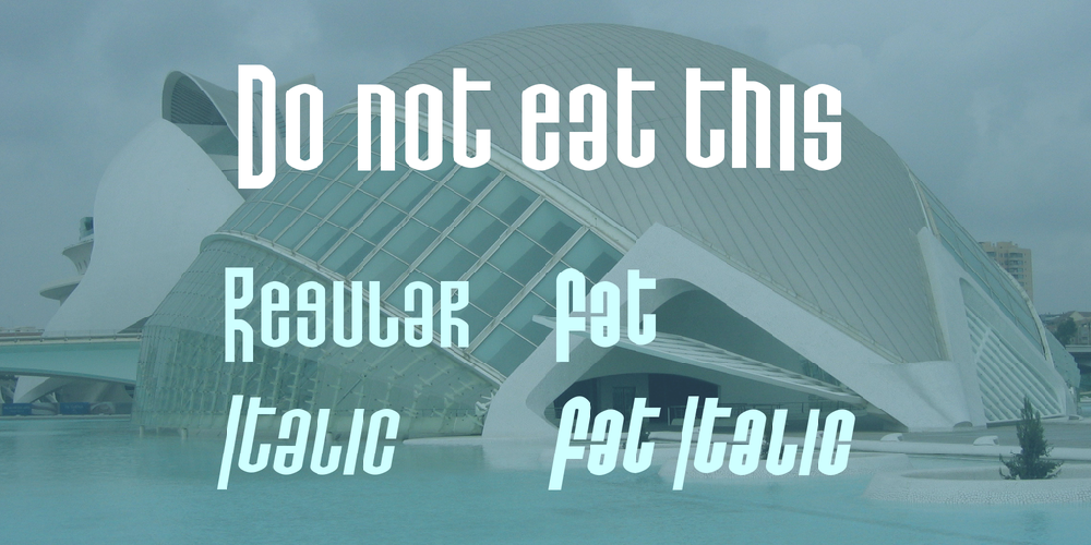 Do not eat this font