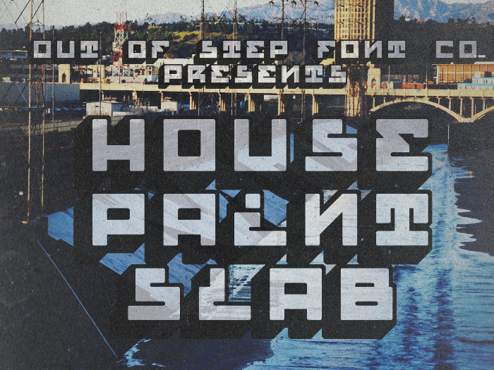 House Paint Slab Regular Demo font