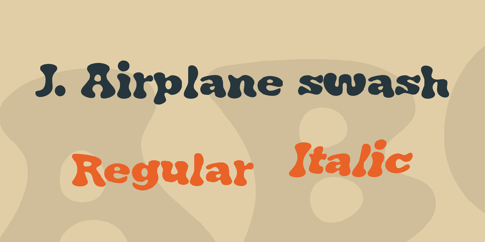 J. Airplane swash font