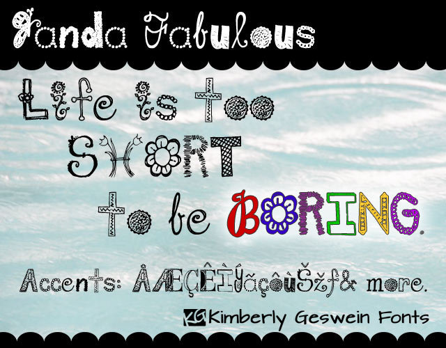 Janda Fabulous font