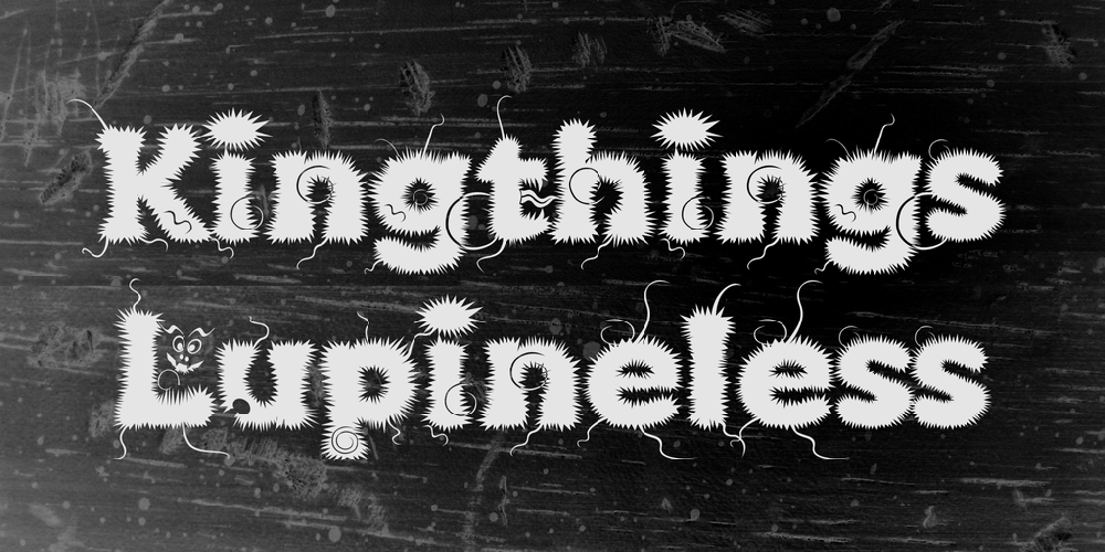 Kingthings Lupineless font