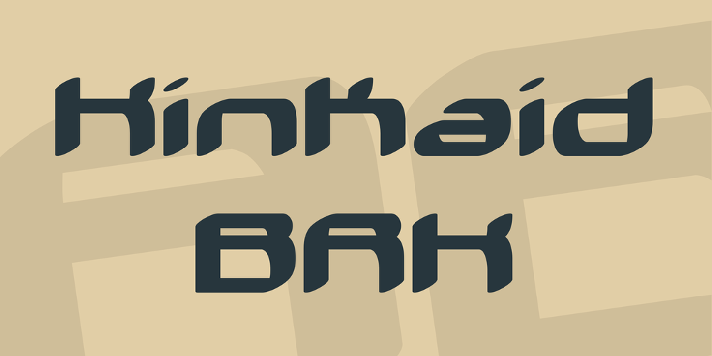 Kinkaid BRK font