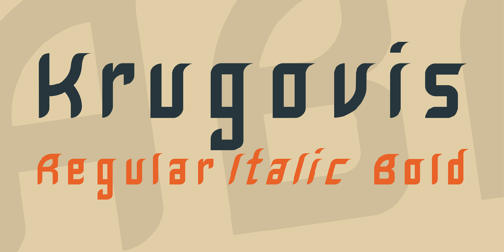 Krugovis font