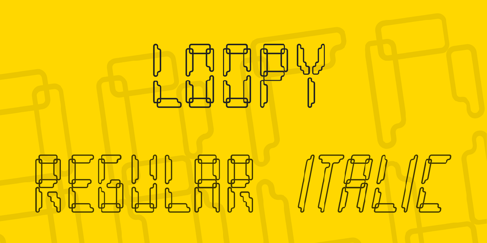 Loopy font