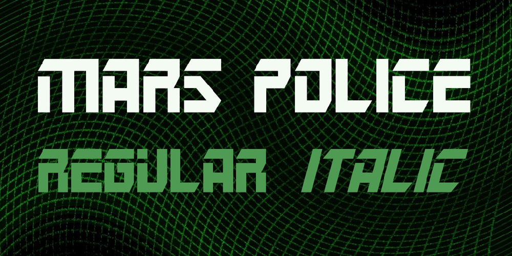 Mars Police font