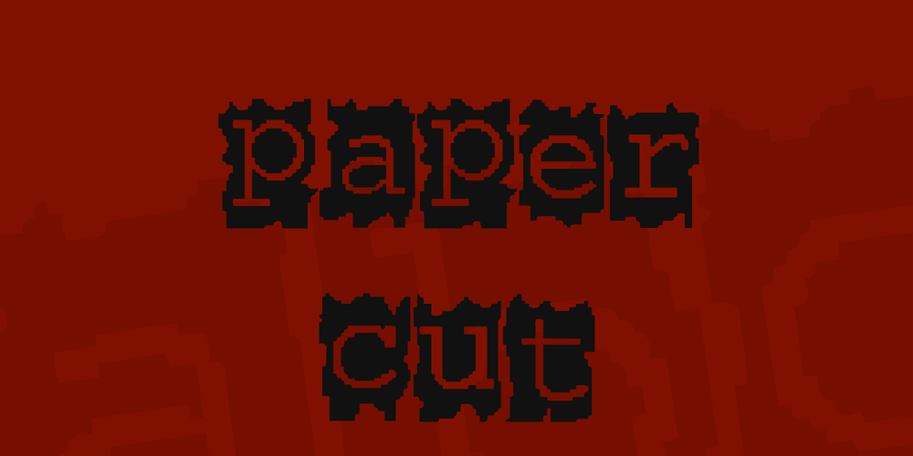Paper Cut font