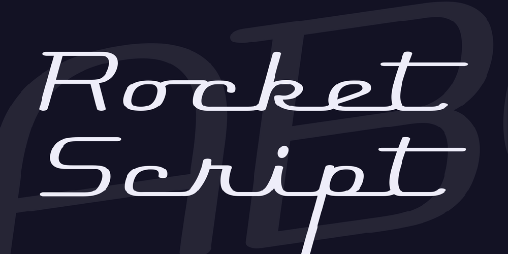Rocket Script font