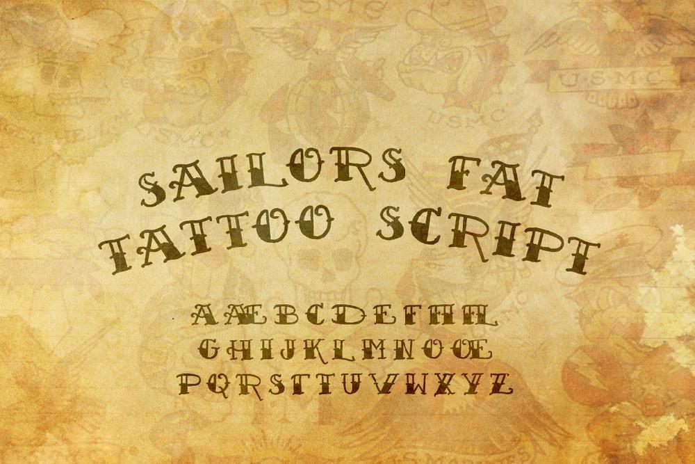 Sailor's Fat Tattoo Script Demo font