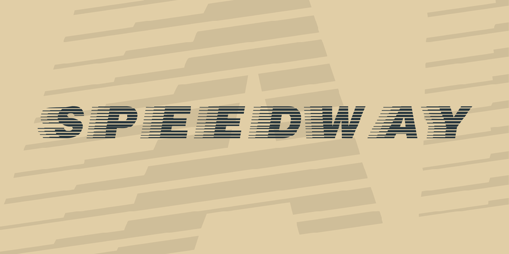 Speedway font