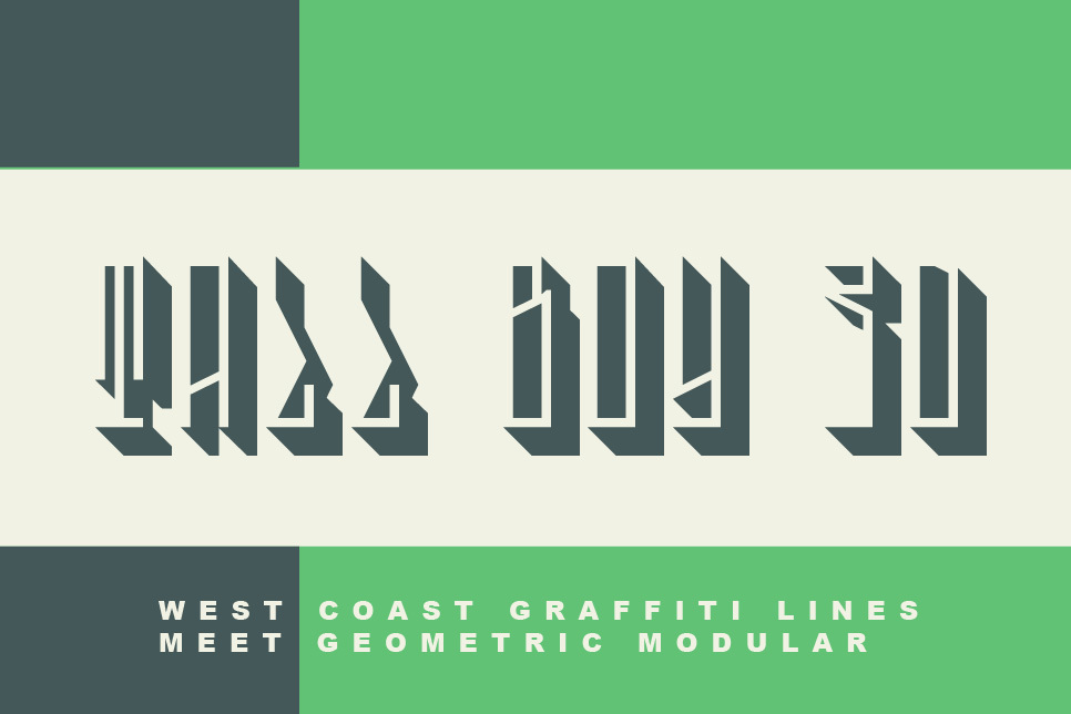 Tall Boy 3D Demo font