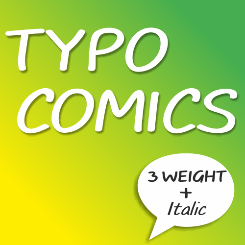 TYPO COMICS Light DEMO font