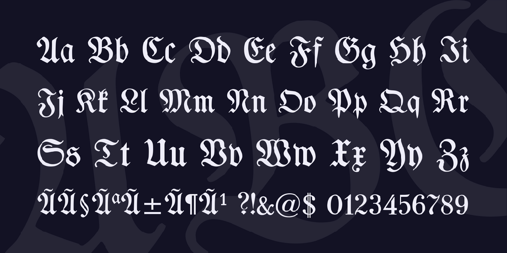 TypographerFraktur font