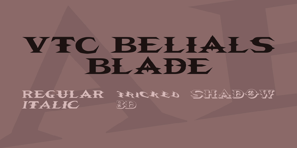 VTCBelialsBlade font