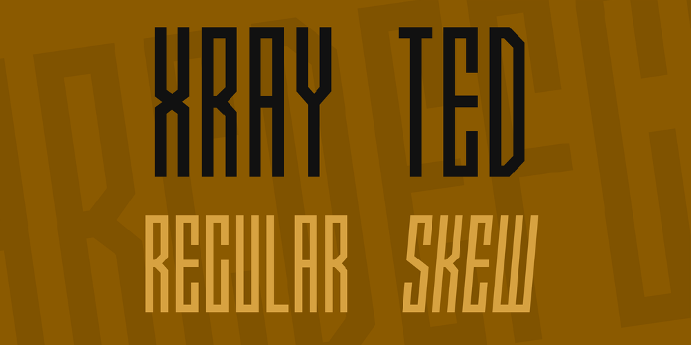 Xray Ted font