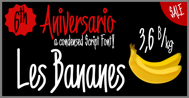 6th Aniversario font