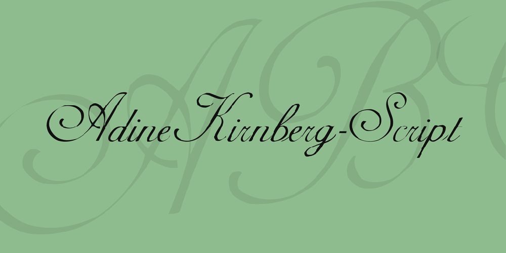 AdineKirnberg-Script font