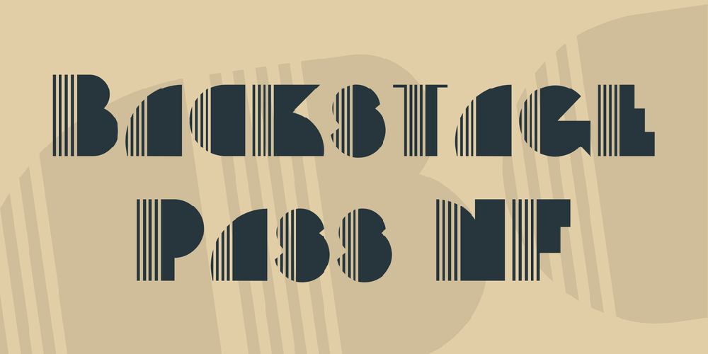 Backstage Pass NF font