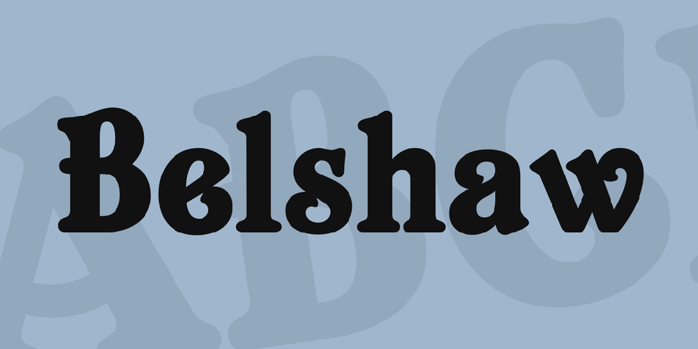 Belshaw font