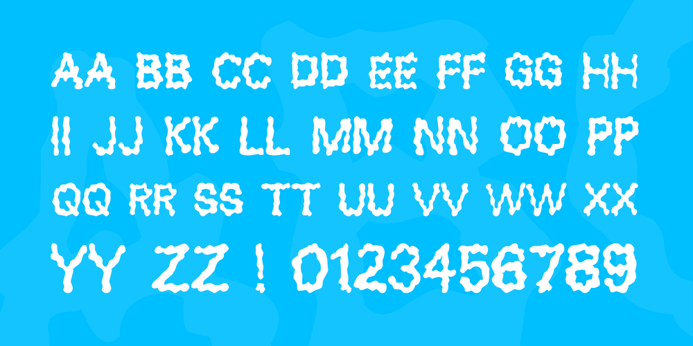 Blobs font