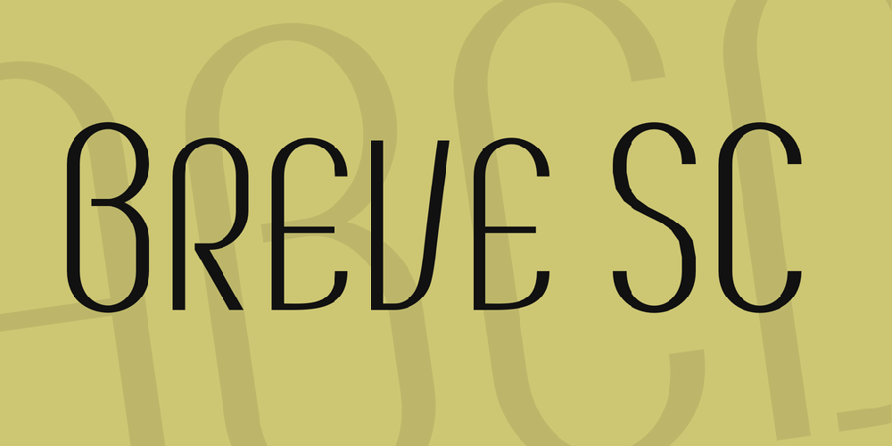 Breve SC font