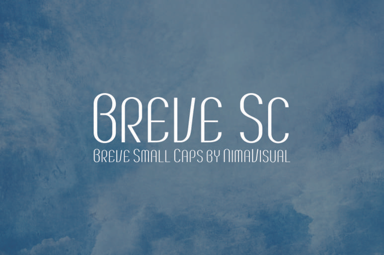 Breve SC font