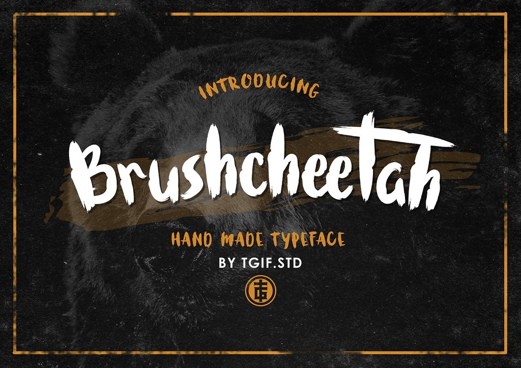 Brushcheetah font