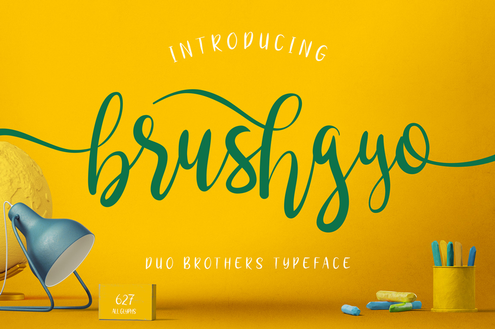 brushgyo font