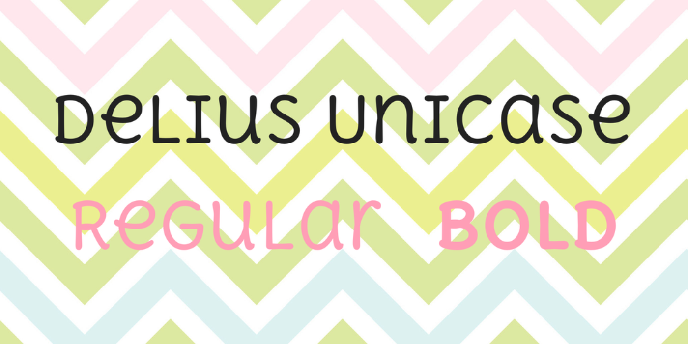 Delius Unicase font