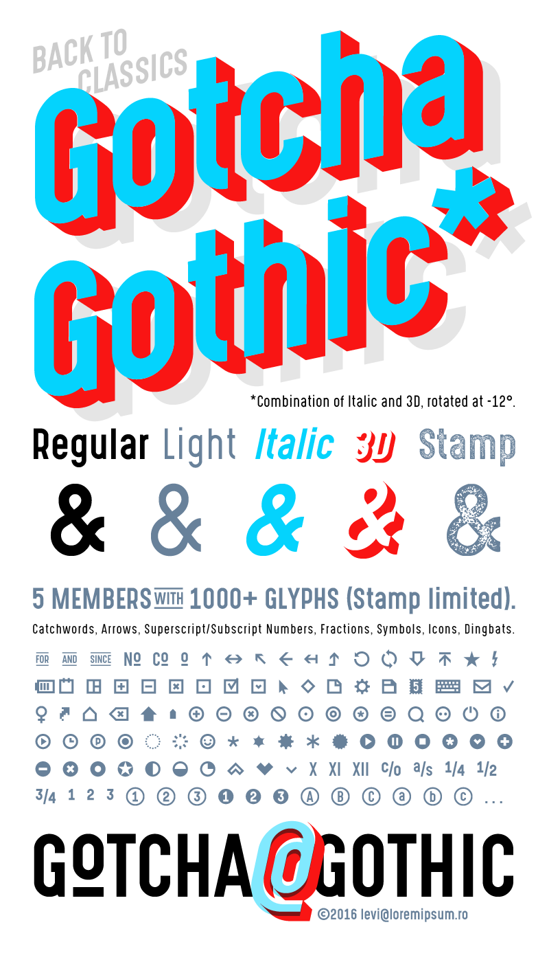 Gotcha Gothic Light font