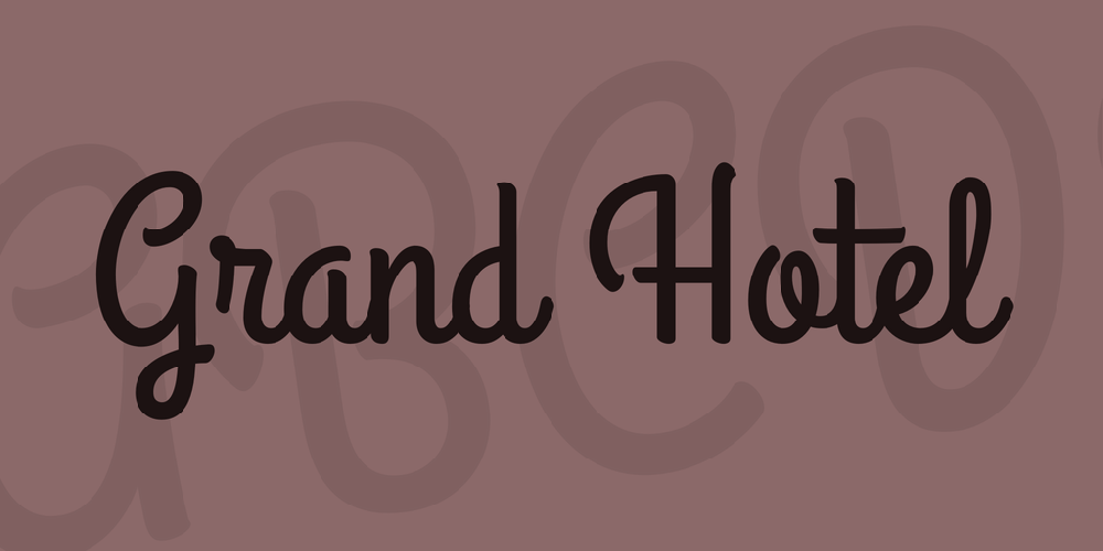 Grand Hotel font