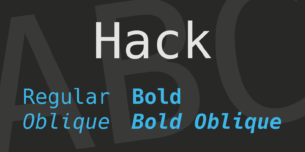 Hack font