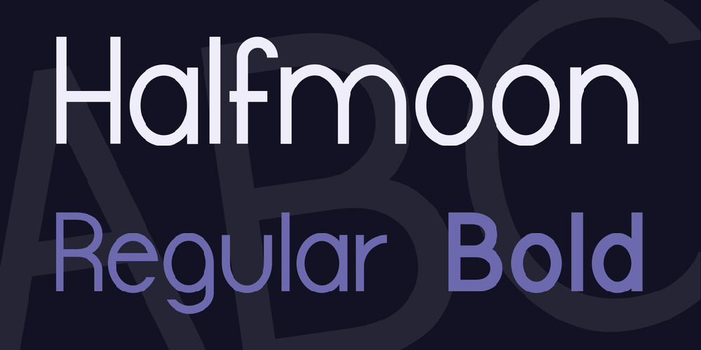 Halfmoon font