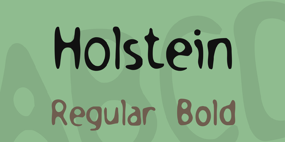 Holstein font