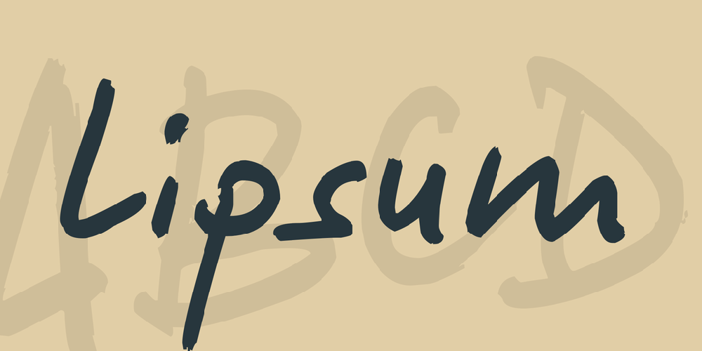 Lipsum font