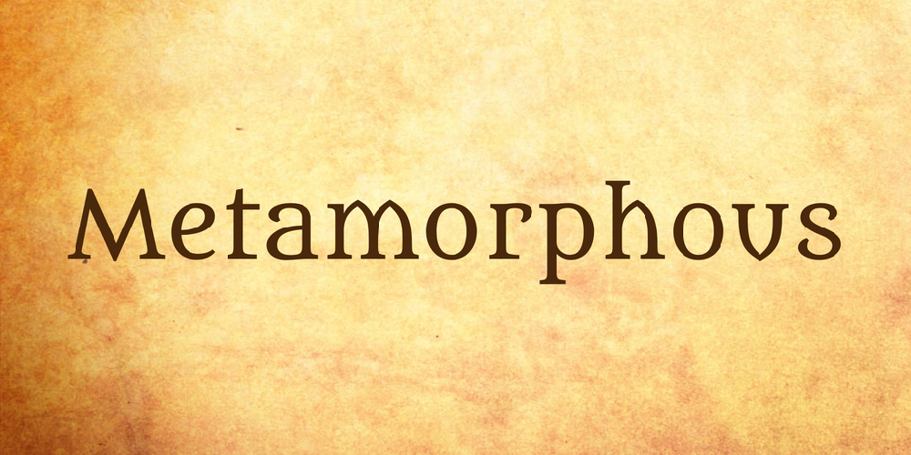 Metamorphous font