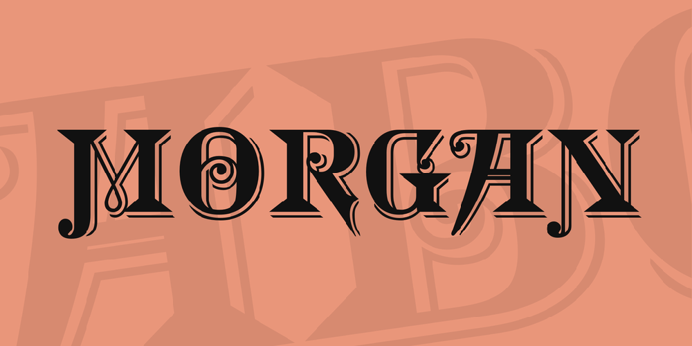 Morgan font