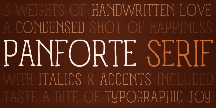 Panforte Serif font