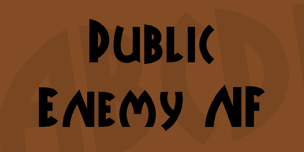 Public Enemy NF font