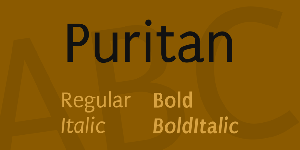 Puritan font