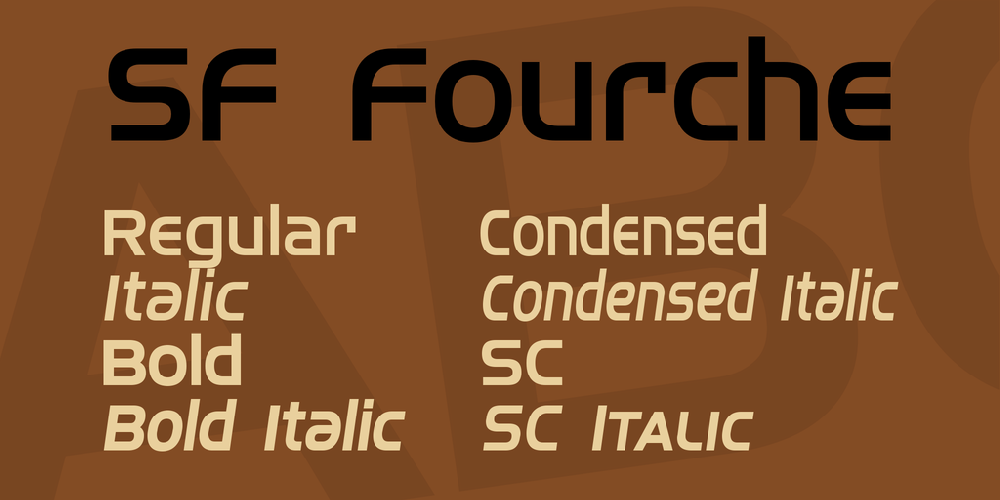 SF Fourche font
