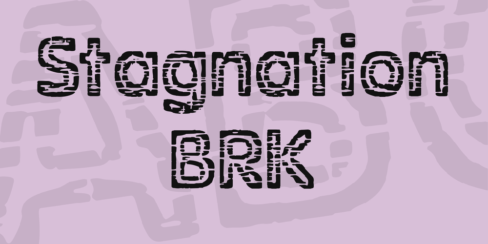 Stagnation BRK font