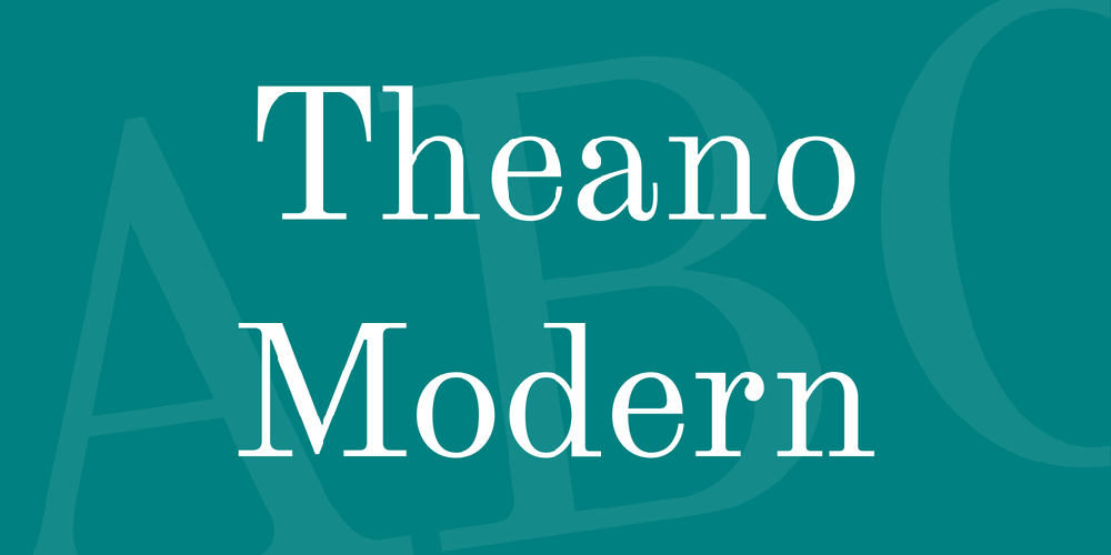 Theano Modern font