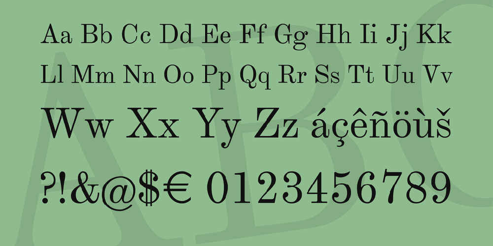 Theano Modern font