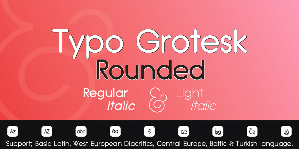 Typo Grotesk Rounded font