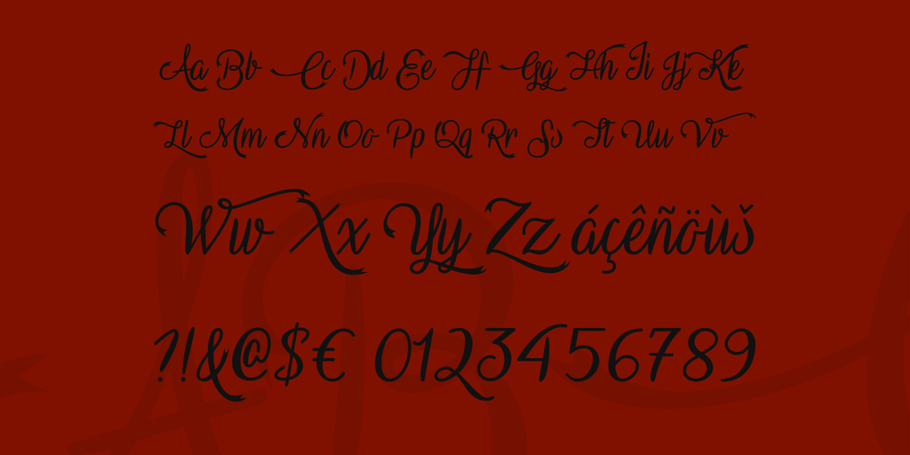 Vampire Calligraphy font