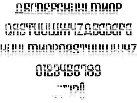 Armenia Gradient font