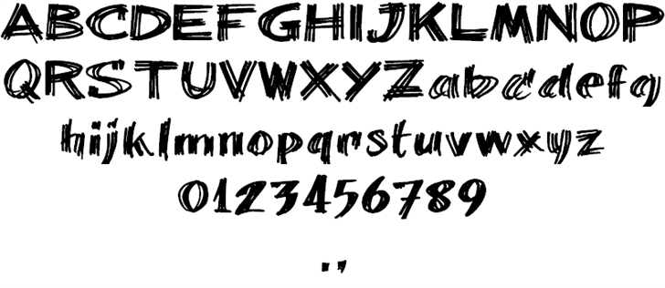 billieBarred 06 font